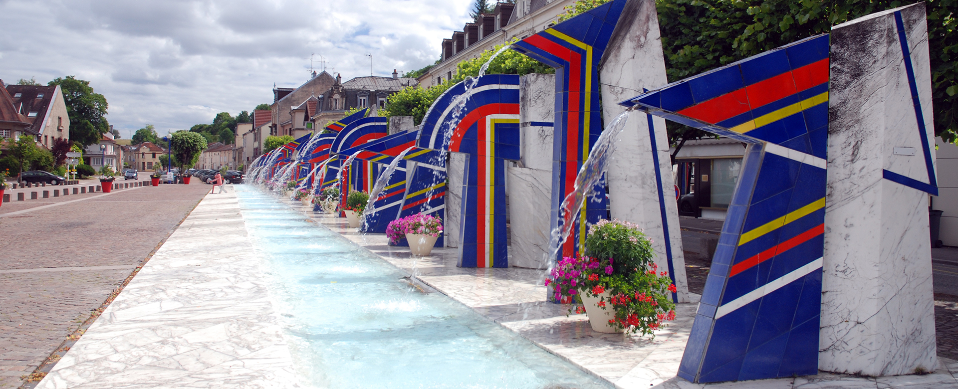 La station thermale de Contrexéville dans les Vosges