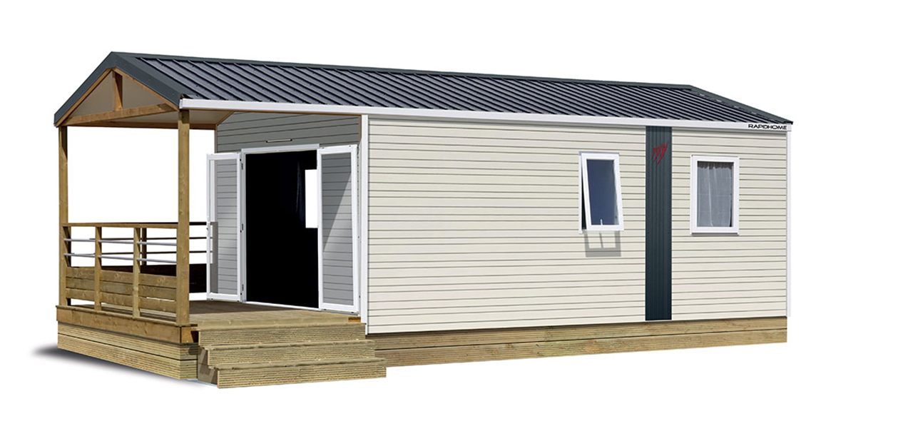 Visuel du mobil-home grand confort, en location hébergement curistes au camping Contrexéville